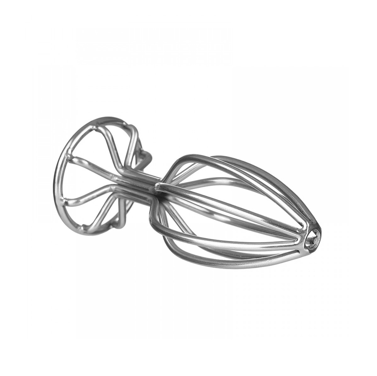 Plug Anal Vazado no Formato Cônico e Tamanho "G" em Aço Inoxidável - OOXX | 7,5 x 3,5 cm - 2