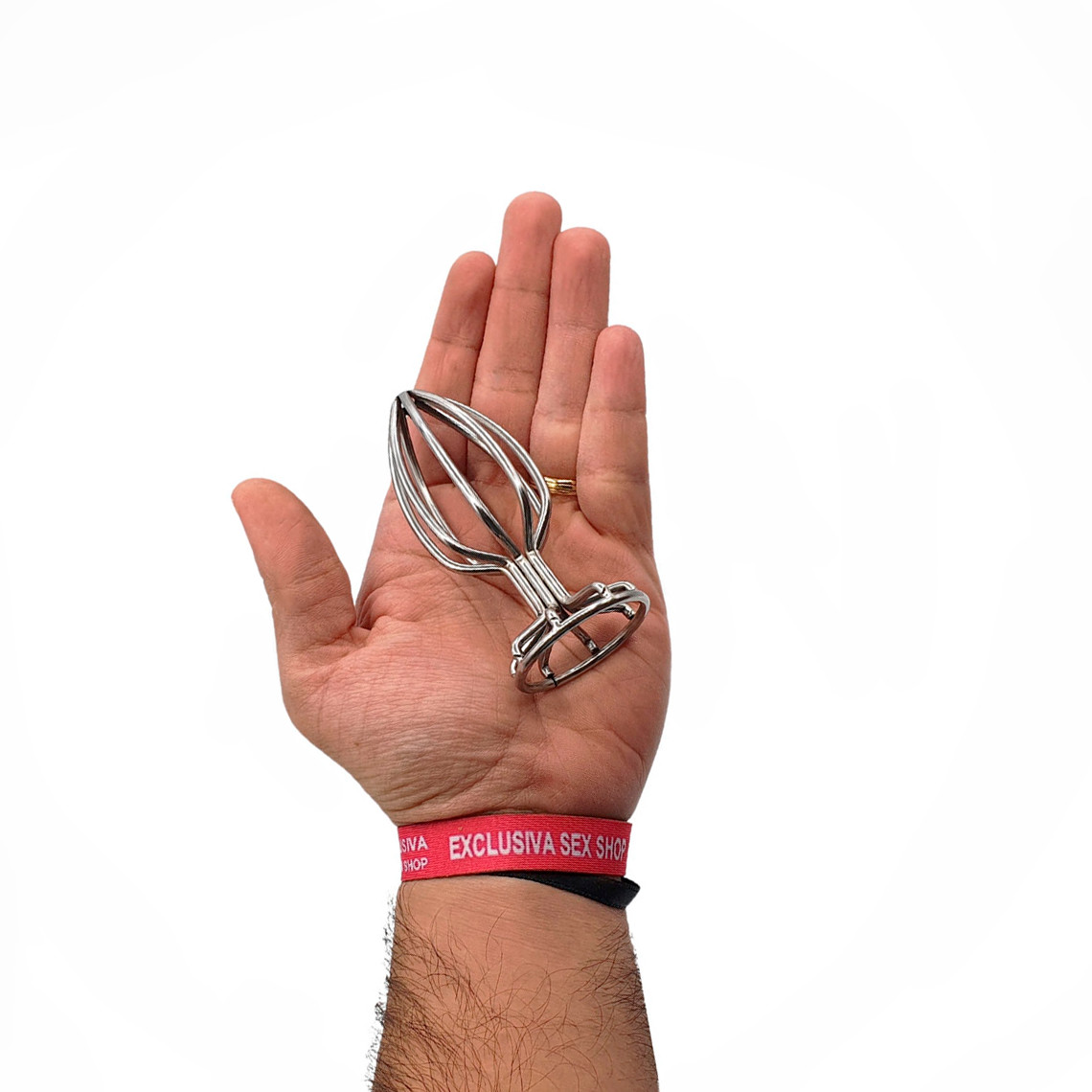 Plug Anal Vazado no Formato Cônico e Tamanho "G" em Aço Inoxidável - OOXX | 7,5 x 3,5 cm - 6