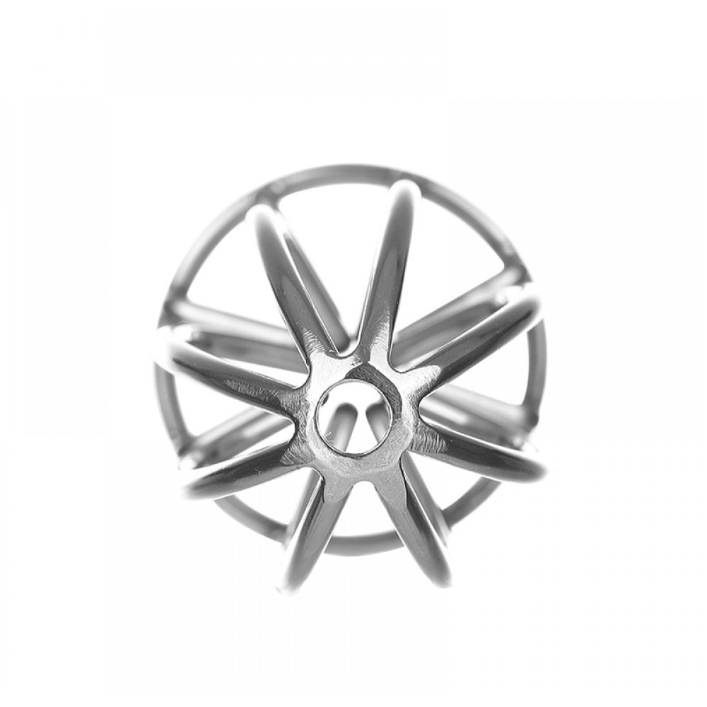 Plug Anal Vazado no Formato Cônico e Tamanho "P" em Aço Inoxidável - OOXX | 5,4 x 2,7 cm - 4