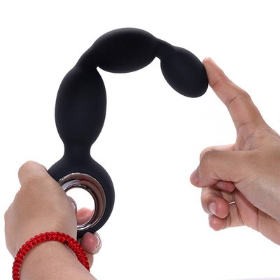 Foto 8 do produto Plug Anal Vibratório Escalonado em Silicone com 12 Modos de Vibração e Controle Remoto - Pleasure Dreams | 17 x 3,5