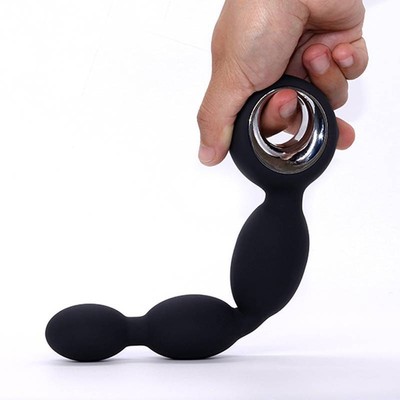 Foto 7 do produto Plug Anal Vibratório Escalonado em Silicone com 12 Modos de Vibração e Controle Remoto - Pleasure Dreams | 17 x 3,5