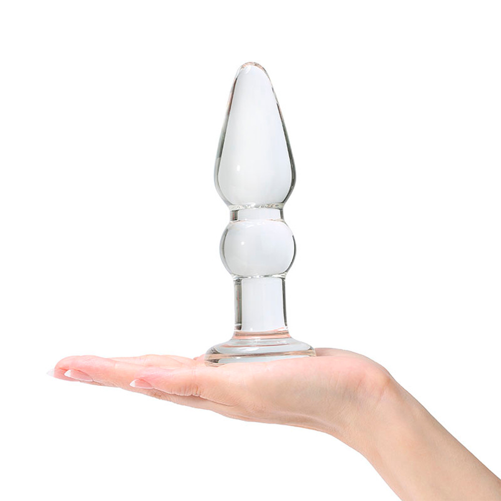 Plug Anal em Vidro com Design Escalonado - 14 x 3,8 cm - 3