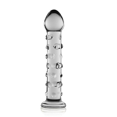 Foto 3 do produto Plug Anal em Vidro com Nódulos - Lovetoy Glass Romance | 16,5 x 2,5 cm | Disponível em 2 Cores