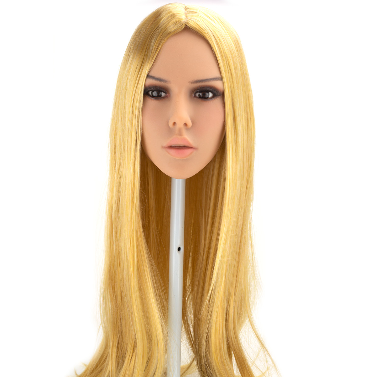 Polly - Boneca Realística em TPE com Pele Morena, Cabelo Curto Loiro, Olhos Verdes, Seios Fartos, Vértebras em Aço e Acessórios - 50 Kg e 1,63 Metros de Altura - 7