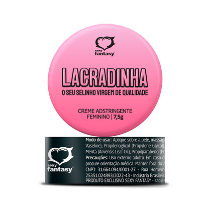 Pomada Adstringente Feminina - Sexy Fantasy Lacradinha | 7,5 Gramas
