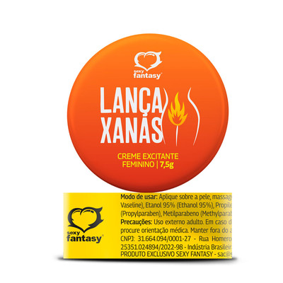 Pomada Excitante Feminino - Sexy Fantasy Lança Xanas | 7,5 Gramas