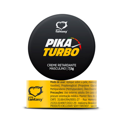 Pomada Retardante Masculina - Sexy Fantasy Pika Turbo | 7,5 Gramas