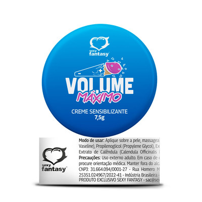 Foto 1 do produto Pomada Sensibilizante Masculina - Sexy Fantasy Volume Máximo | 7,5 Gramas
