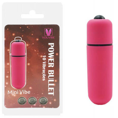 Foto 4 do produto Cápsula Vibratória com 10 Velocidades de Vibração e Resistente à Água - Power Bullet Mini Vibe | 5,5 x 1,5 cm | Disponível em 4 Cores