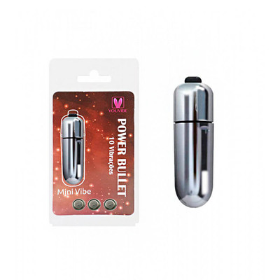 Foto 1 do produto Cápsula Vibratória com 10 Velocidades de Vibração e Resistente à Água - Power Bullet Mini Vibe | 5,5 x 1,5 cm | Disponível em 4 Cores