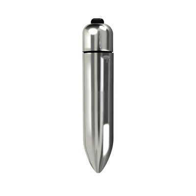 Foto 1 do produto Cápsula Vibratória Metálica com 10 Velocidades de Vibração e Resistente à Água - Power Bullet Plus | 9,3 x 1,3 cm | Cor: Prata