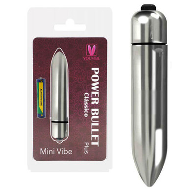 Cápsula Vibratória Resistente à Água - Mini Vibe Power Bullet Plus Clássico | 9,3 x 1,8 cm | Disponível em 4 Cores