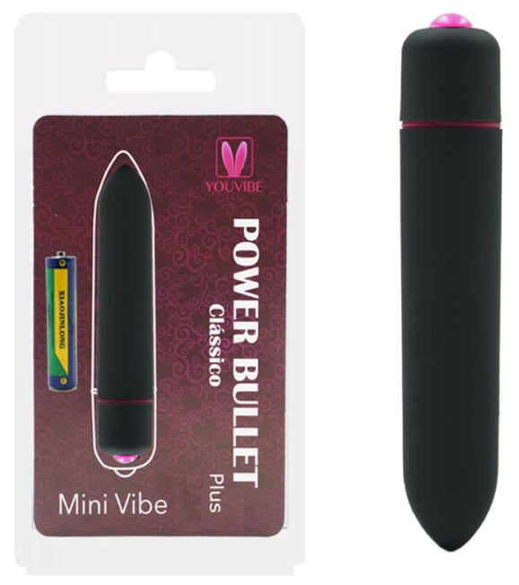 Cápsula Vibratória Resistente à Água - Mini Vibe Power Bullet Plus Clássico | 9,3 x 1,8 cm | Disponível em 4 Cores - 2