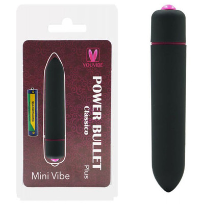 Foto 2 do produto Cápsula Vibratória Resistente à Água - Mini Vibe Power Bullet Plus Clássico | 9,3 x 1,8 cm | Disponível em 4 Cores