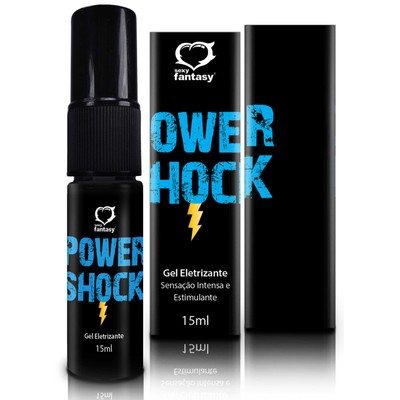 Foto 1 do produto Power Shock - Vibrador Líquido Beijável - 15 ml | Sabor: Neutro