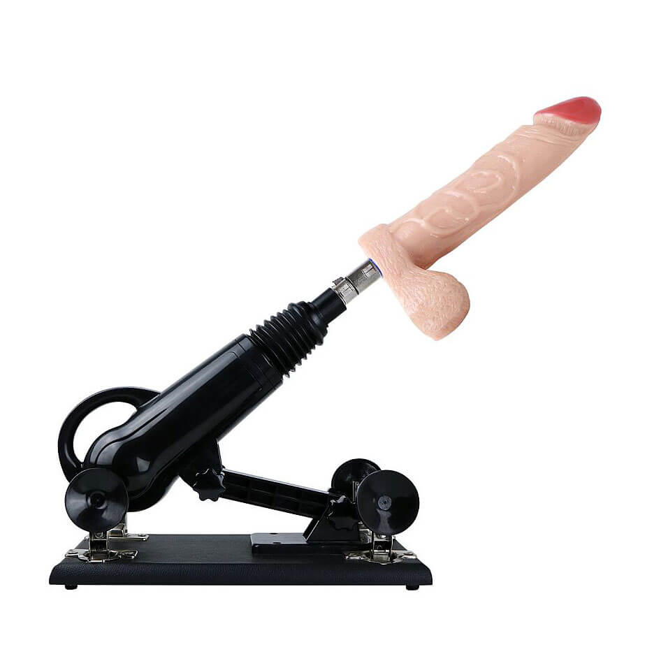 Máquina do Sexo com 2 Próteses Penianas em Silicone e 2 Plugs em Jelly - Powerful Driving II | Disponível em 2 Cores - 3