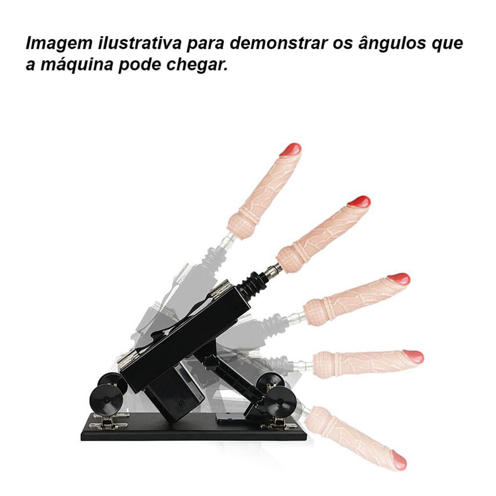 Máquina do Sexo com 2 Próteses Penianas em Silicone e 2 Plugs em Jelly - Powerful Driving II | Disponível em 2 Cores - 6