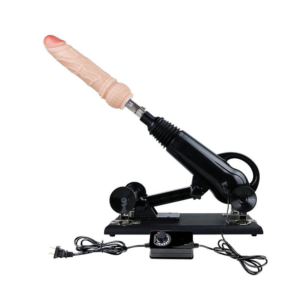 Máquina do Sexo com 2 Próteses Penianas em Silicone e 2 Plugs em Jelly - Powerful Driving II | Disponível em 2 Cores - 4