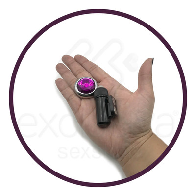 Foto 4 do produto Precious Gem Panty Pal - Mini Bullet Vibratório com Ímã para Acoplar na Calcinha | Cor: Rosa