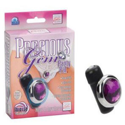 Precious Gem Panty Pal - Mini Bullet Vibratório com Ímã para Acoplar na Calcinha | Cor: Roxo