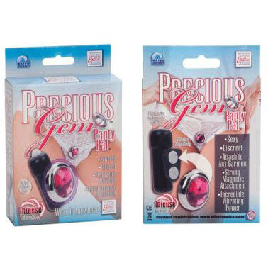 Precious Gem Panty Pal - Mini Bullet Vibratório com Ímã para Acoplar na Calcinha | Cor: Rosa - 2
