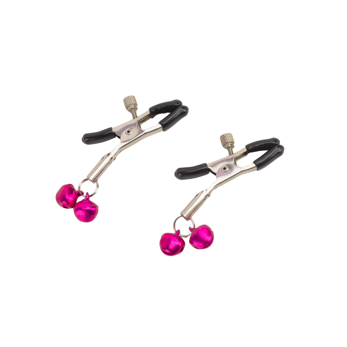 Par de Grampos para Mamilos em Metal com Ajuste de Pressão e Guizos | Disponível em 7 Cores - 11