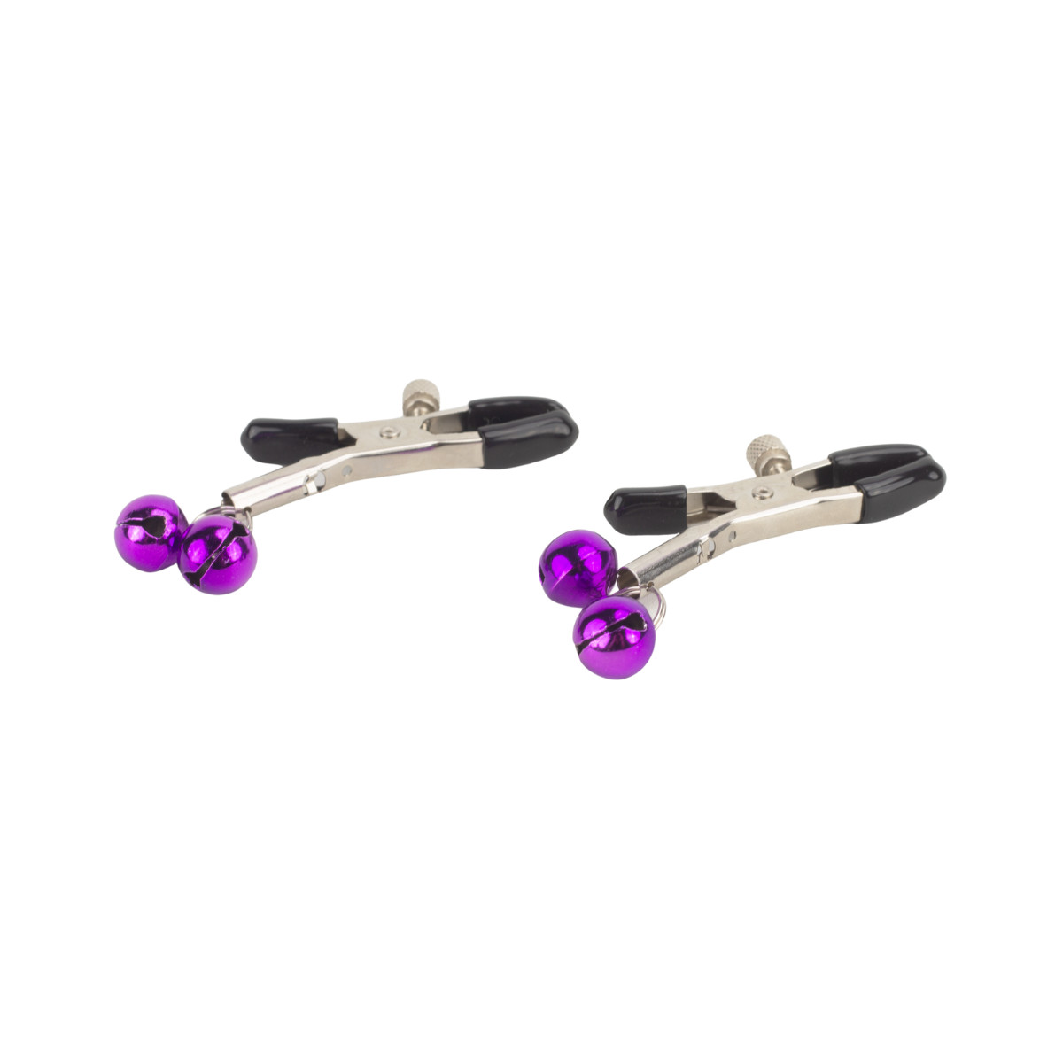 Par de Grampos para Mamilos em Metal com Ajuste de Pressão e Guizos | Disponível em 7 Cores - 8