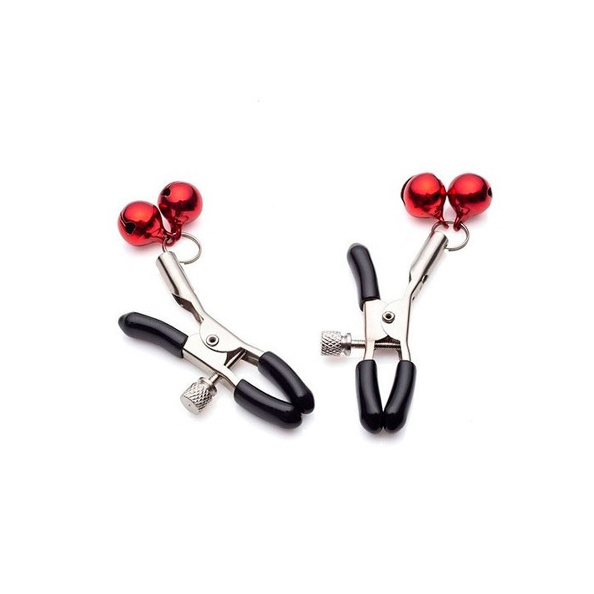 Par de Grampos para Mamilos em Metal com Ajuste de Pressão e Guizos | Disponível em 7 Cores - 2