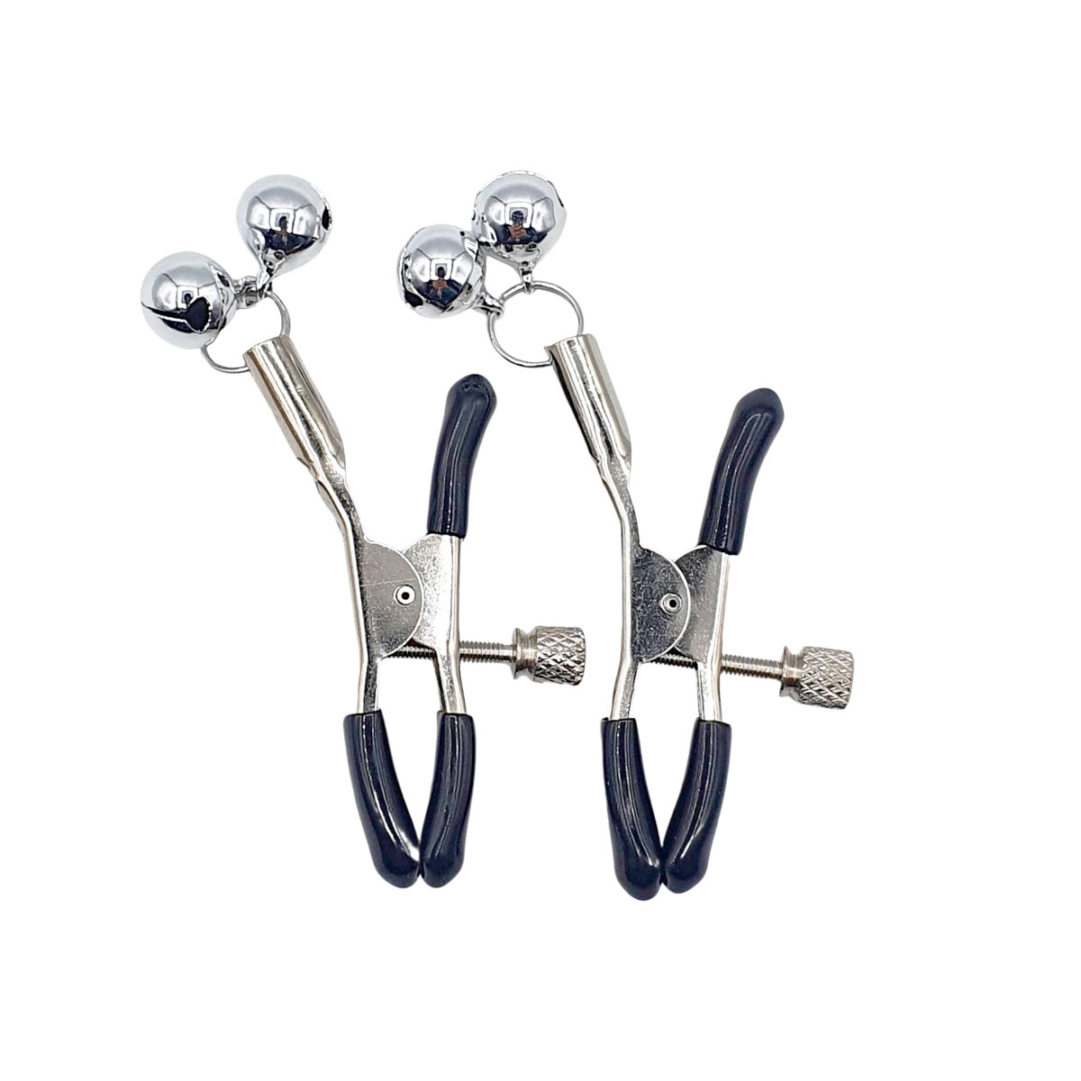 Par de Grampos para Mamilos em Metal com Ajuste de Pressão e Guizos | Disponível em 7 Cores - 4