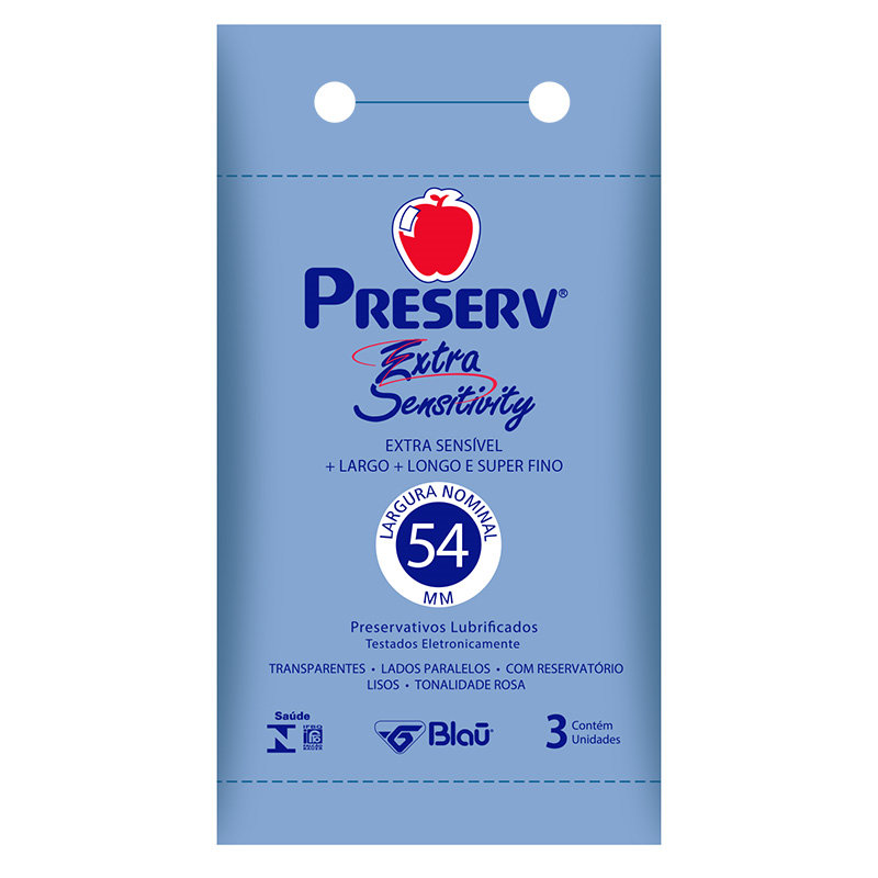 Preservativo Extra Fino - Preserv Extra Sensitivity - 3 Unidades - 1