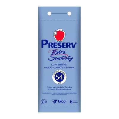 Foto 1 do produto Preserv Extra Sensitivity - Preservativo Extra Fino - 6 Preservativos