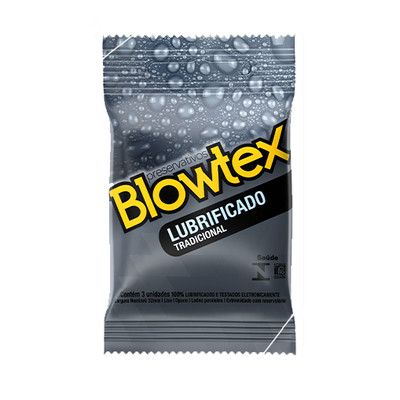 Preservativo Tradicional - Blowtex Lubrificado - 3 Unidades