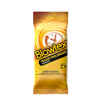 Preservativo Retardante e Prolongador de Ereção - Blowtex Prazer Prolongado | 6 Unidades
