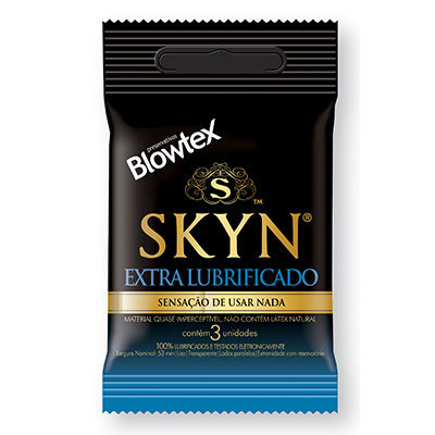 Foto 1 do produto Blowtex Skyn - Preservativo Extra Lubrificado - 3 Unidades