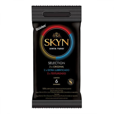 Foto 1 do produto Blowtex Skyn - Preservativo Selection 3 em 1 - 6 Unidades