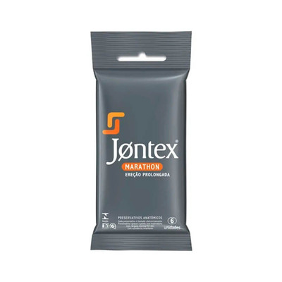 Foto 1 do produto Preservativo Ereção Prolongada - Jontex Marathon - 6 Unidades