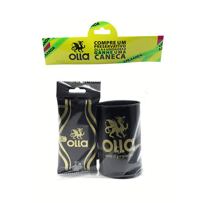 Foto 1 do produto Olla - Preservativo Lubrificado com 6 unidades e Caneca Grátis