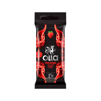 Preservativo Lubrificado Sabor Morango - Olla | 6 Unidades
