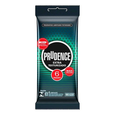 Preservativo com Texturas Estimulantes - Prudence Extra Texturizado | 6 Unidades