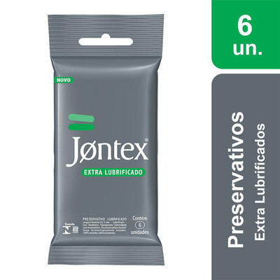 Preservativo Transparente Extra Lubrificado - Jontex | 6 Unidades