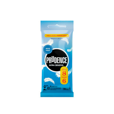 Preservativo Ultra Sensível - Prudence | 8 Unidades