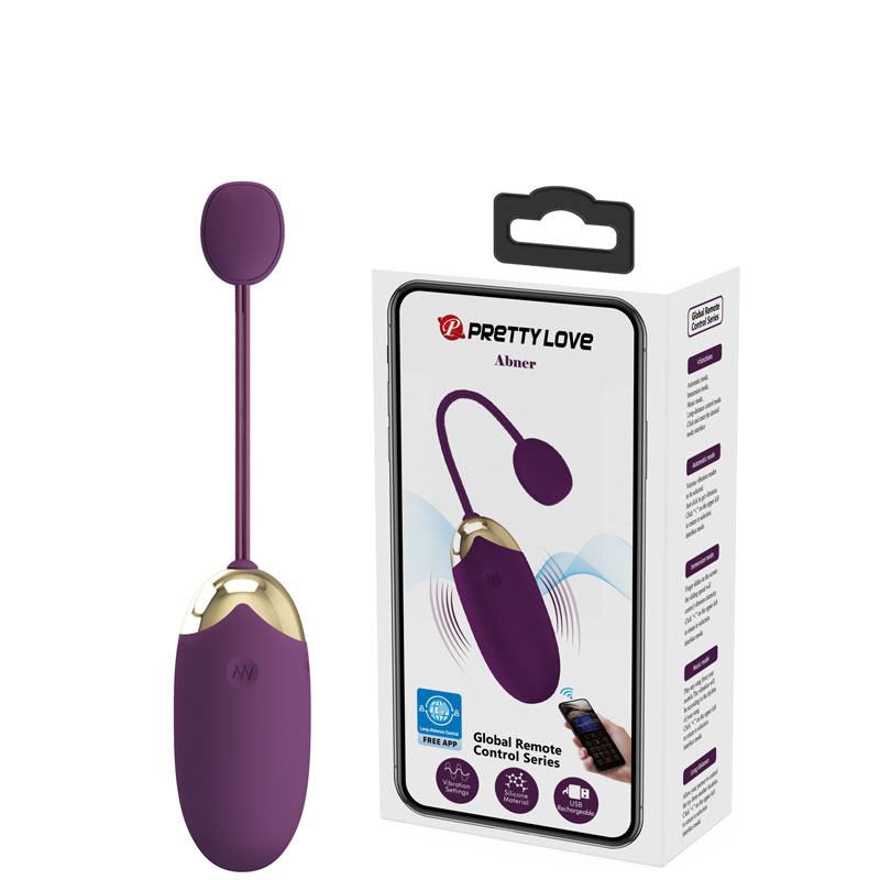 Bullet Recarregável com 12 Modos de Vibração e Controle Remoto por Aplicativo - Pretty Love Abner | 7,3 x 3,3 cm | Disponível em 2 Cores - 7