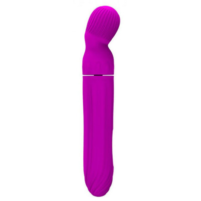 Foto 2 do produto Vibrador Ponto G Recarregável com 4 Modos de Rotação e 12 Modos de Vibração - Pretty Love Abraham - 20 x 4 cm | Cor: Roxo