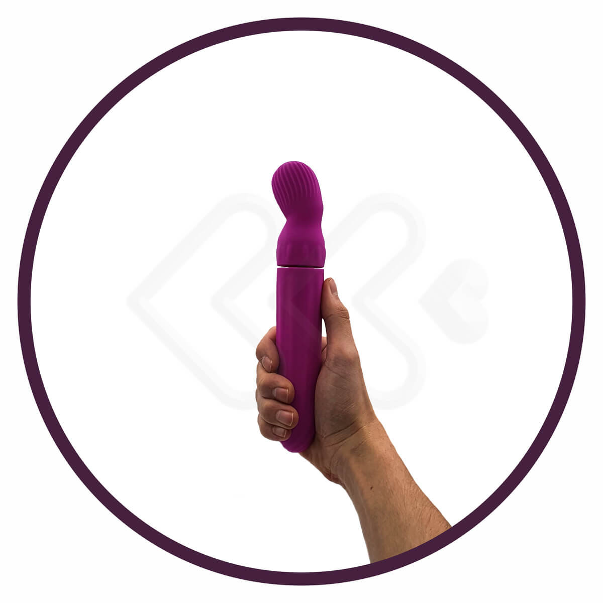 Vibrador Ponto G Recarregável com 4 Modos de Rotação e 12 Modos de Vibração - Pretty Love Abraham - 20 x 4 cm | Cor: Roxo - 5