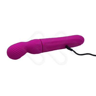 Foto 4 do produto Vibrador Ponto G Recarregável com 4 Modos de Rotação e 12 Modos de Vibração - Pretty Love Abraham - 20 x 4 cm | Cor: Roxo