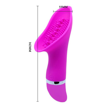 Foto 4 do produto Pretty Love Adam - Vibrador em Soft Touch com Textura Estimuladora, 30 Funções de Vibração e Resistência a Água - 16,3 x 5,5 cm
