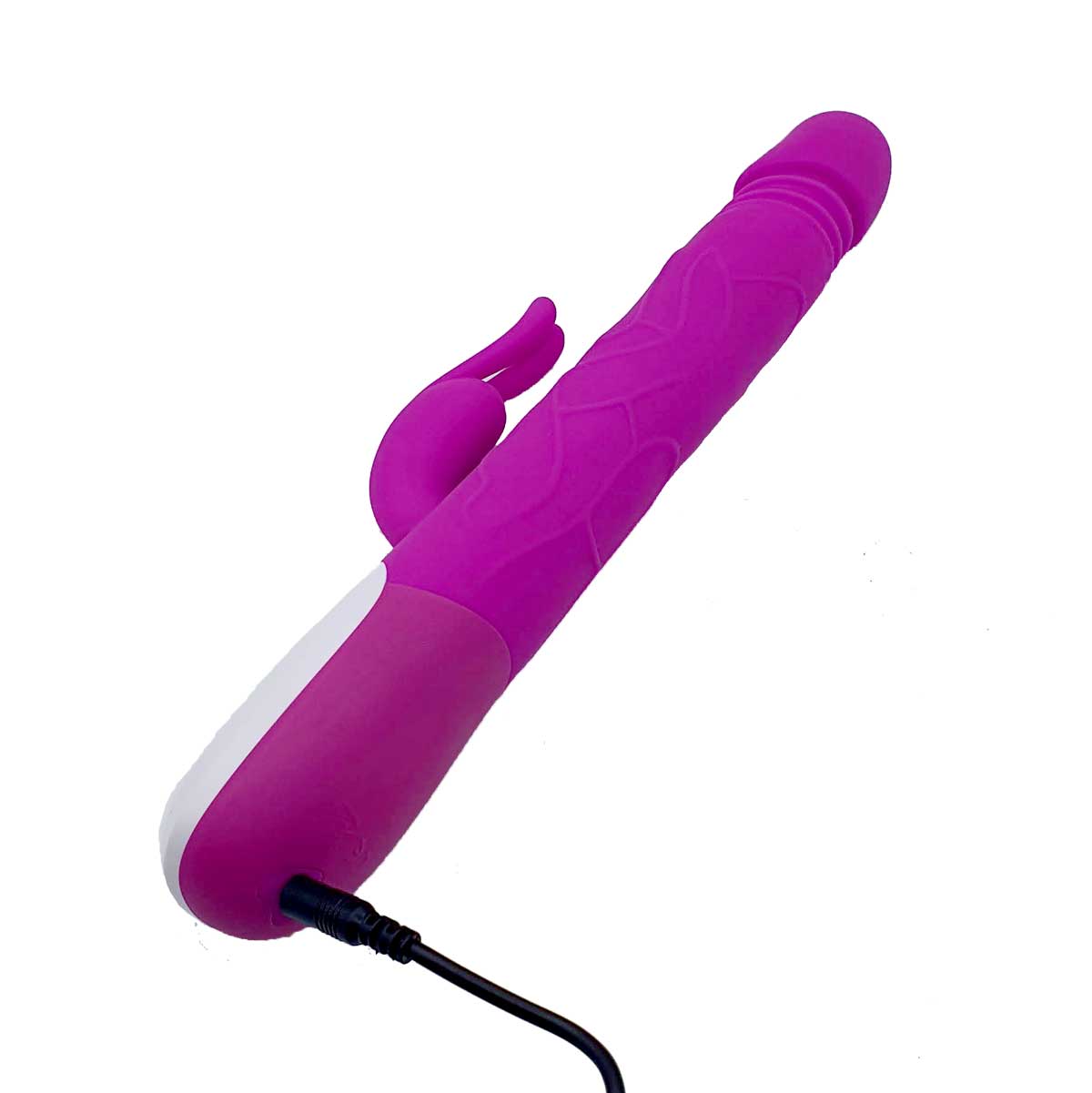 Vibrador Rabbit Recarregável com 12 Modos de Vibração, Função Vai Vem e Esferas Estimuladoras  - Pretty Love Adrian | 16,5 x 3,3 cm - 5