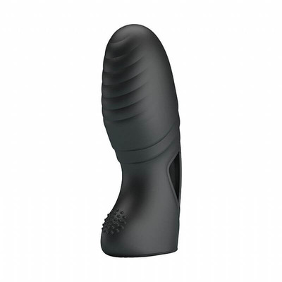 Foto 3 do produto Dedeira Estimuladora de Clítoris em Silicone Macio com Vibração - Pretty Love Alan