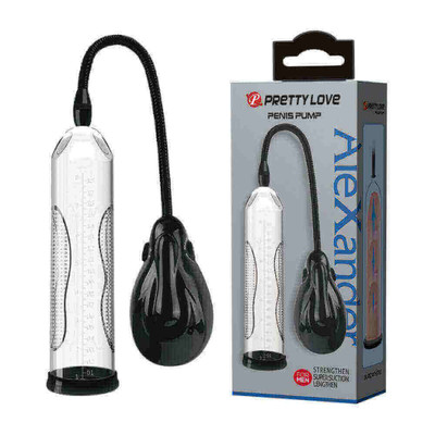 Bomba Peniana Elétrica com Controle que Coordena o Vácuo Interno - Pretty Love Alexander | 26,5 x 6,5 cm