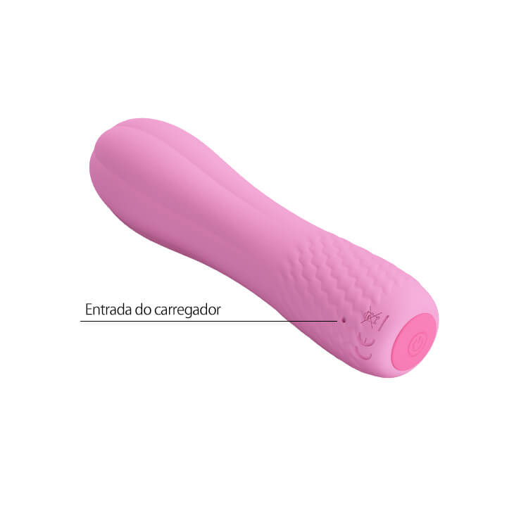 Pretty Love Alice - Vibrador Recarregável com Extremidade Arredondada e 12 Modos de Vibração - 11,7 x 3 cm - 4